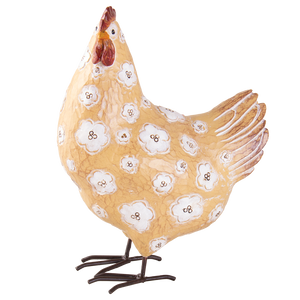 Resin Chicken Ornament -Daisy