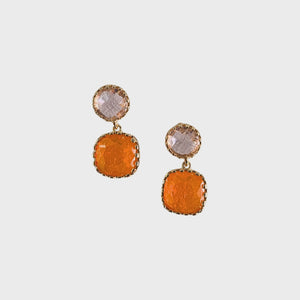 Chime Pink Gem Earring