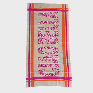 Sarong Scarf Fuchsia Leopard