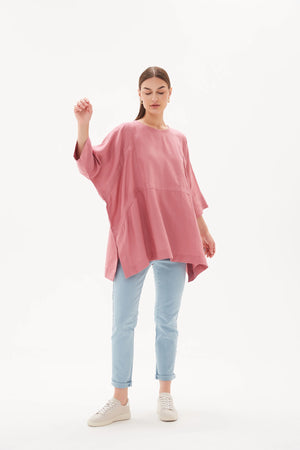 Wide Seam Tunic / Rouge Pink