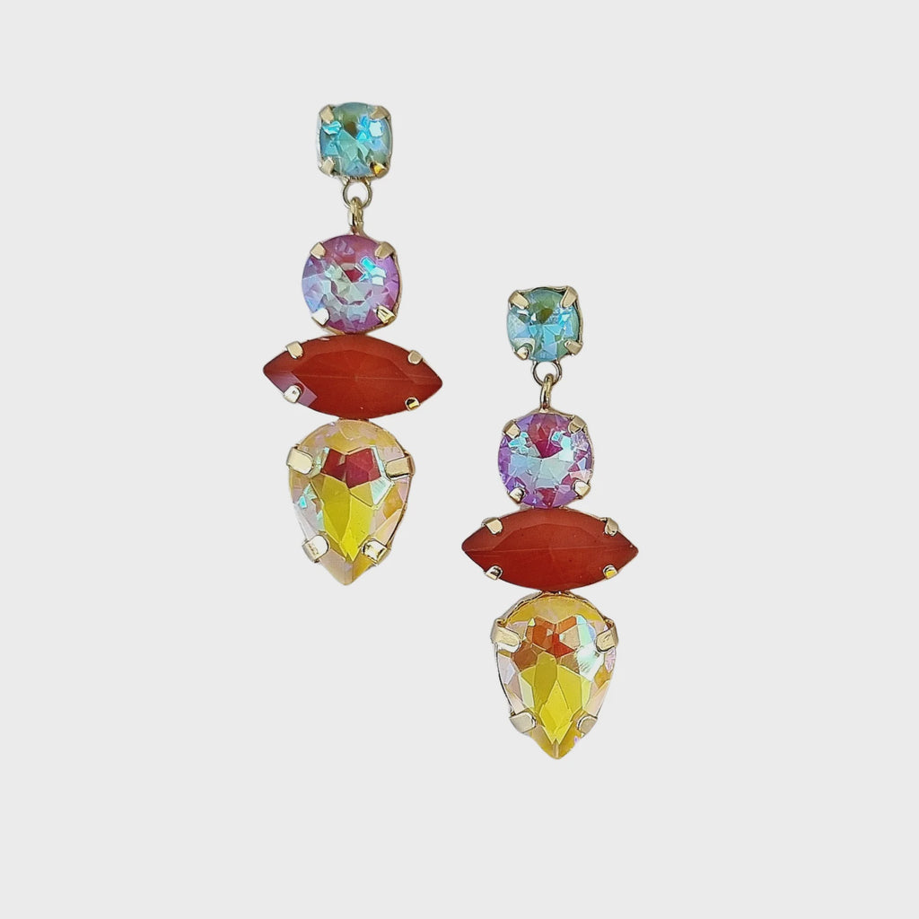 Kiara Gem Earring Yellow