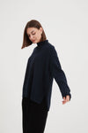 Turtle Neck Boxy Knit / Dark Moss