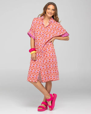 Maui Shirt Dress Naples Pomodorro