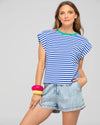Bellissimo Tee Blue Stripe