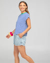 Bellissimo Tee Blue Stripe