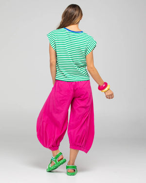 Bellissimo Tee Green Stripe