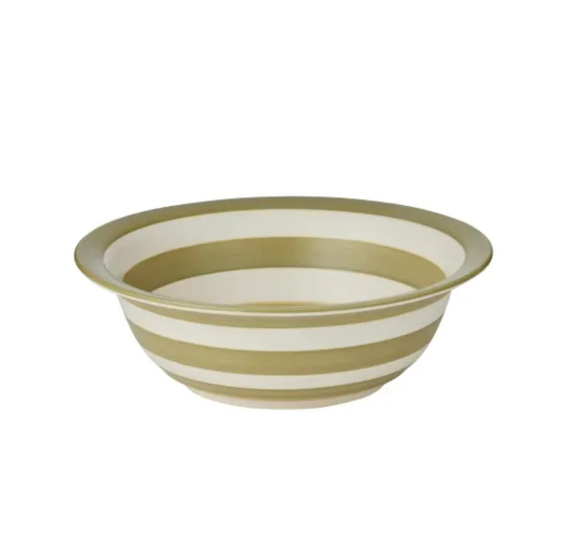 Calypso Ceramic Bowl Olive