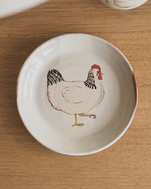 Plate RGA x Emogens Chickens 17cm