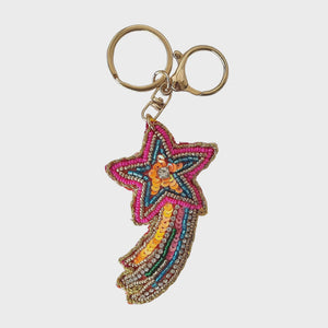 Beaded Shooting Star Keychain