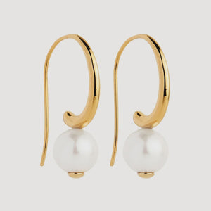 Fern Pearl Earring Gold