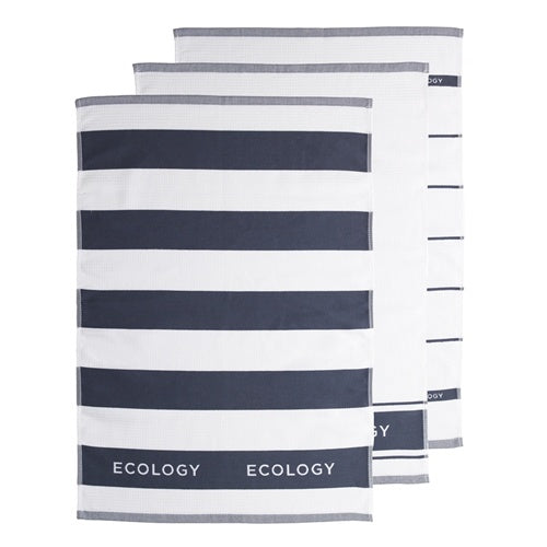 Fold S/3 Tea Towel Slate