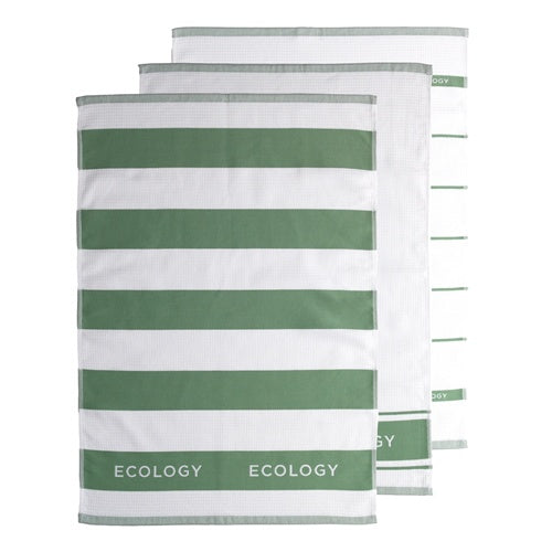 Fold S/3 Tea Towel Sage