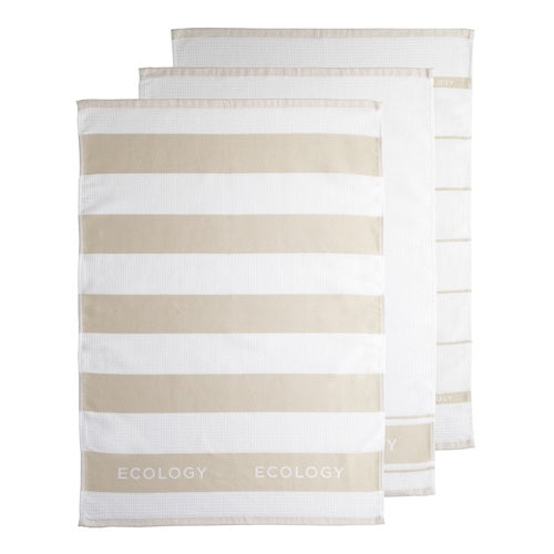 Fold S/3 Tea Towel Pumice
