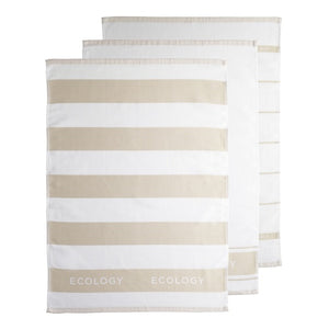 Fold S/3 Tea Towel Pumice