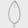 Leather & Pearl Necklace