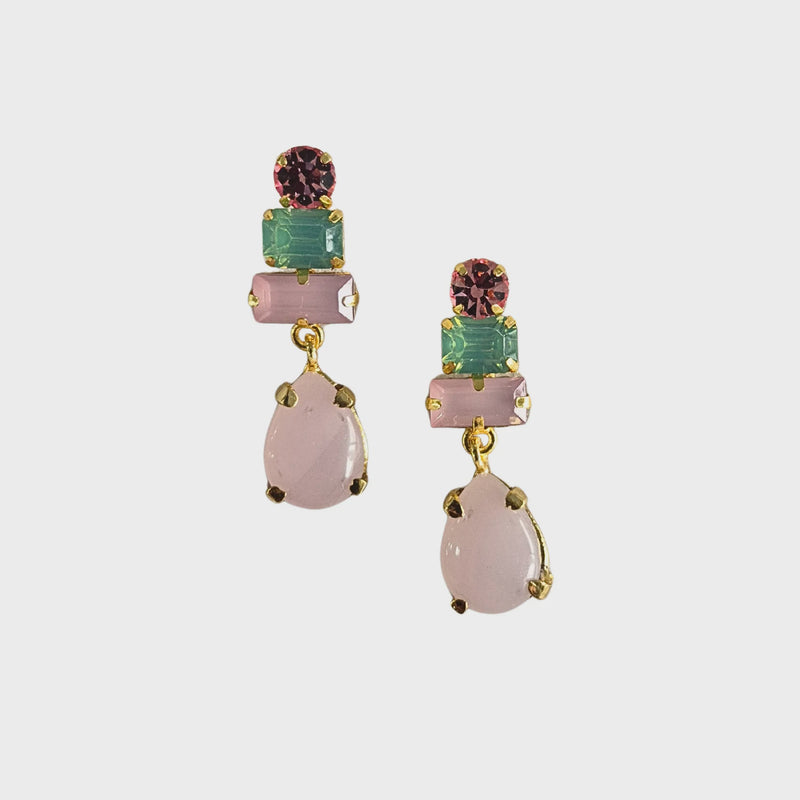 Jen Statement Earring Pink/Green
