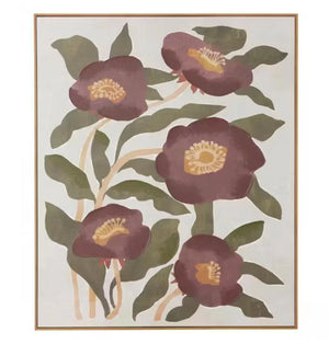 Fiori Oak Frame Oil Canvas