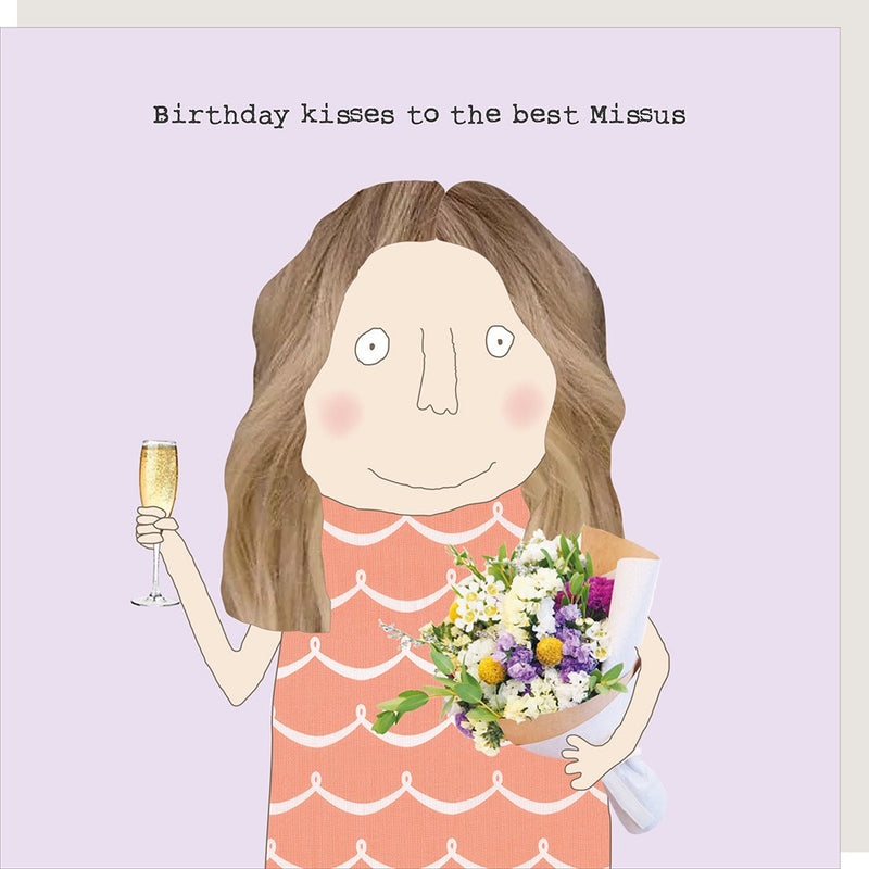 HB Wife Kisses Card