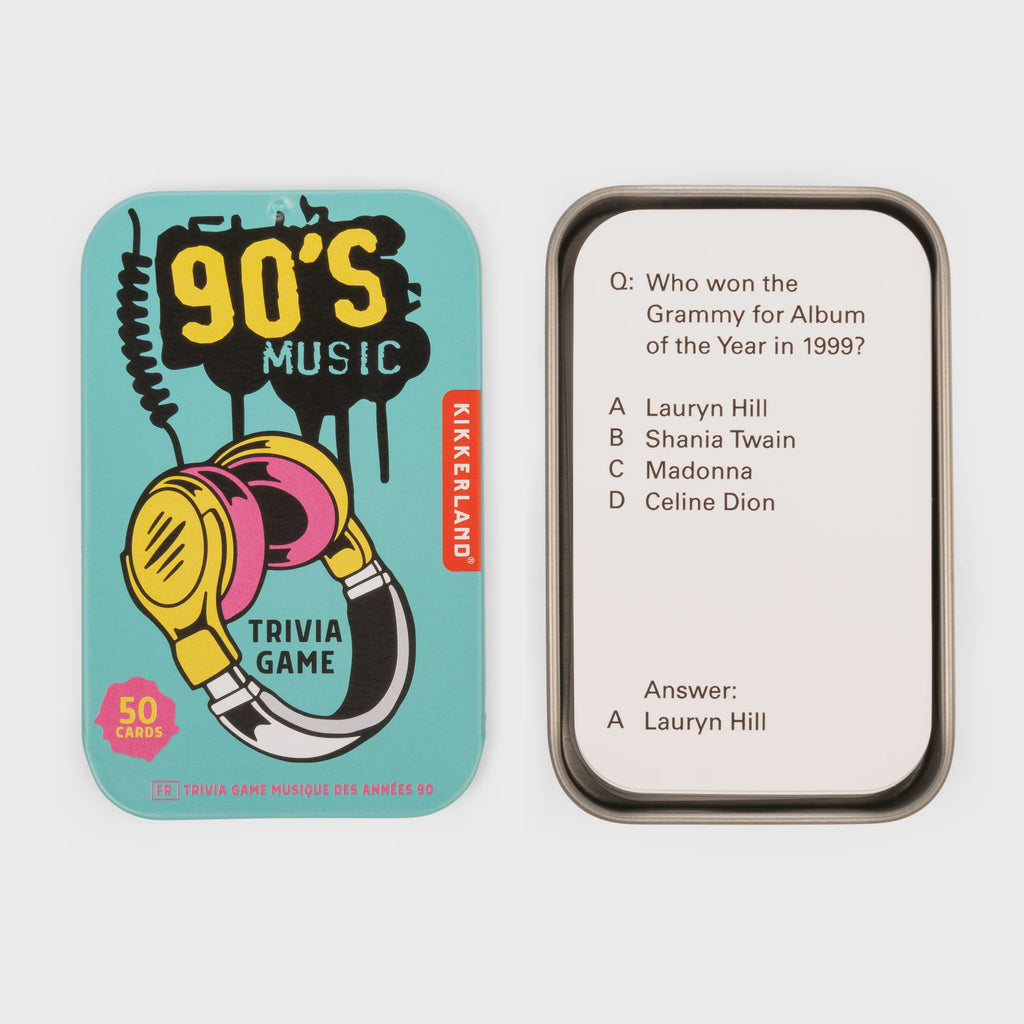 90's Music Trivia Tin