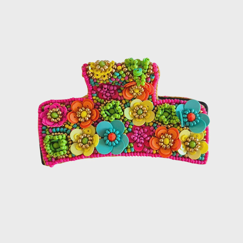 Beaded Hair Clip Fiesta