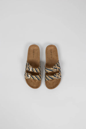 Mixi Slide Shoe Navy/Natural