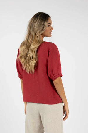 Lagoon Blouse Brick