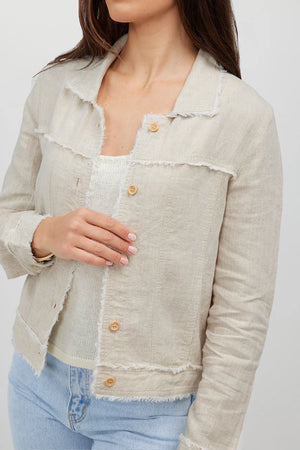 Bella Linen Jacket Natural