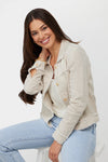 Bella Linen Jacket Natural