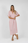 Santos Kaftan / Pink Stripe