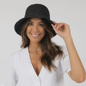 Seaside Bucket Hat Black