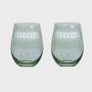 Indigo S/2 Tumbler Glasses