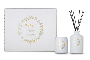Spiced Plum & Clove Mini Candle & Diffuser Set