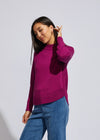 Chunky Cotton Jumper Claret