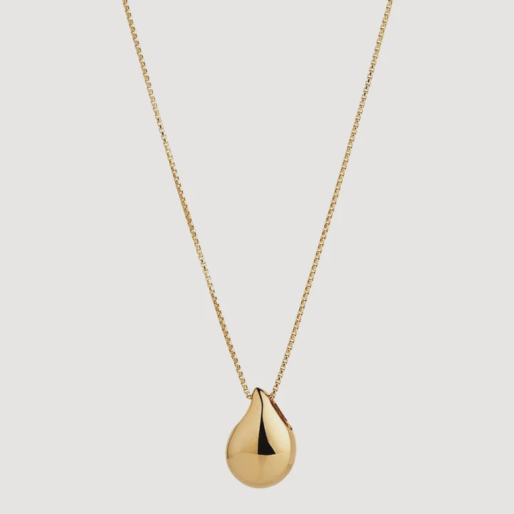 Sunshower Small Gold Pendant Necklace