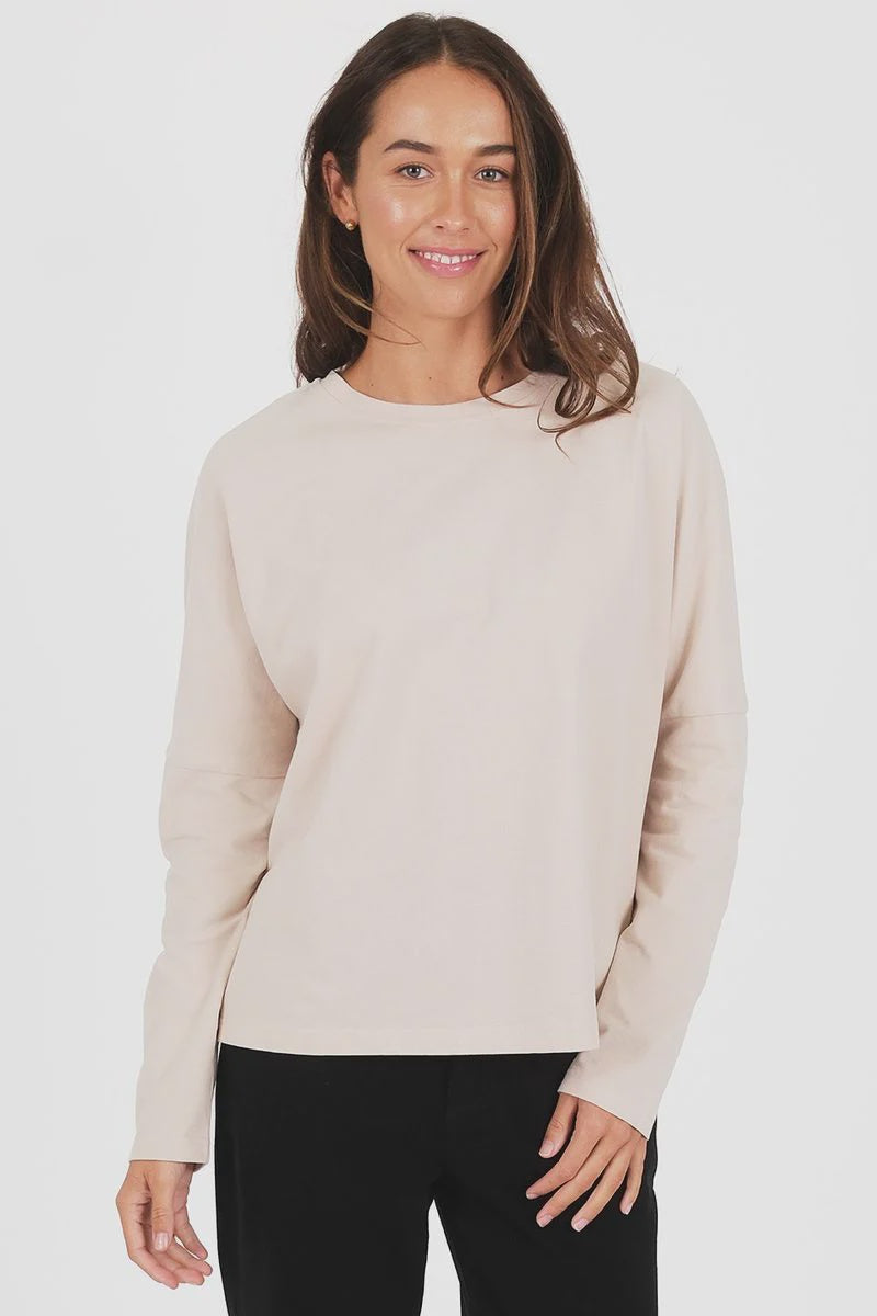 Wildfire Long Sleeve Tee Stone