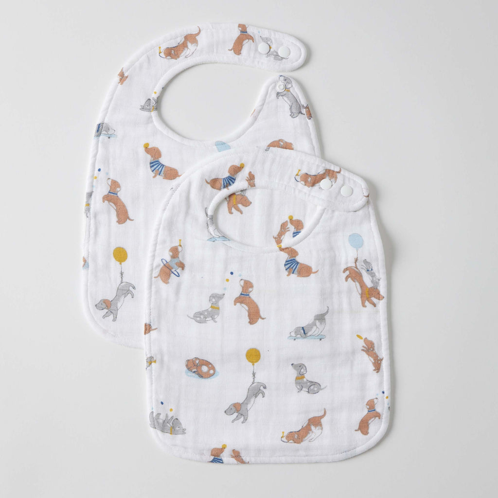 Puppy Play Muslin Bib S/2