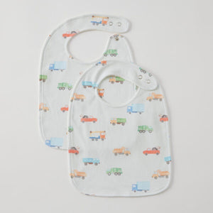Trucking Along Jersey Bib Set Of 2