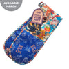 Printed Fabric Double Oven Mit