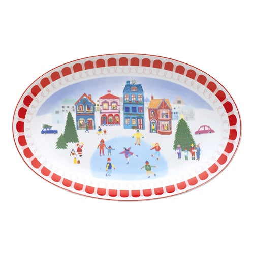 Night Before Oval Platter 40cm