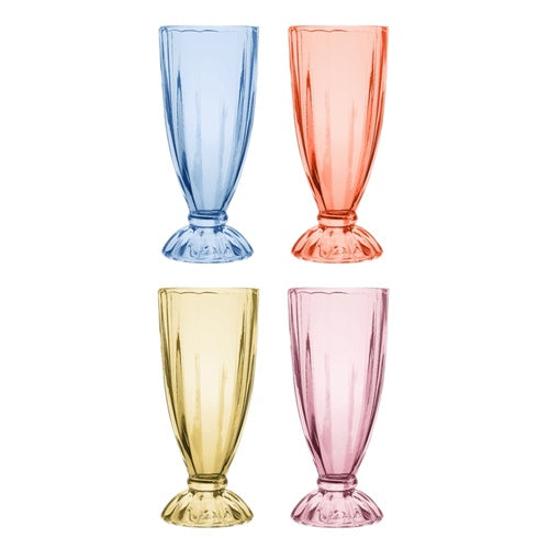 Dessert S/4 Milkshake Glass Mix