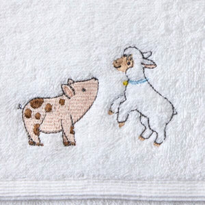 Farm Fun Bath Towel & Face Washer Set