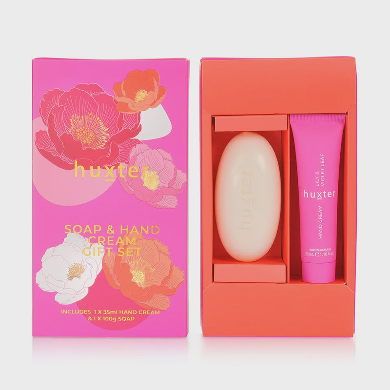 Lily &  Violet Leaf Soap & Hand Cream Gift Set