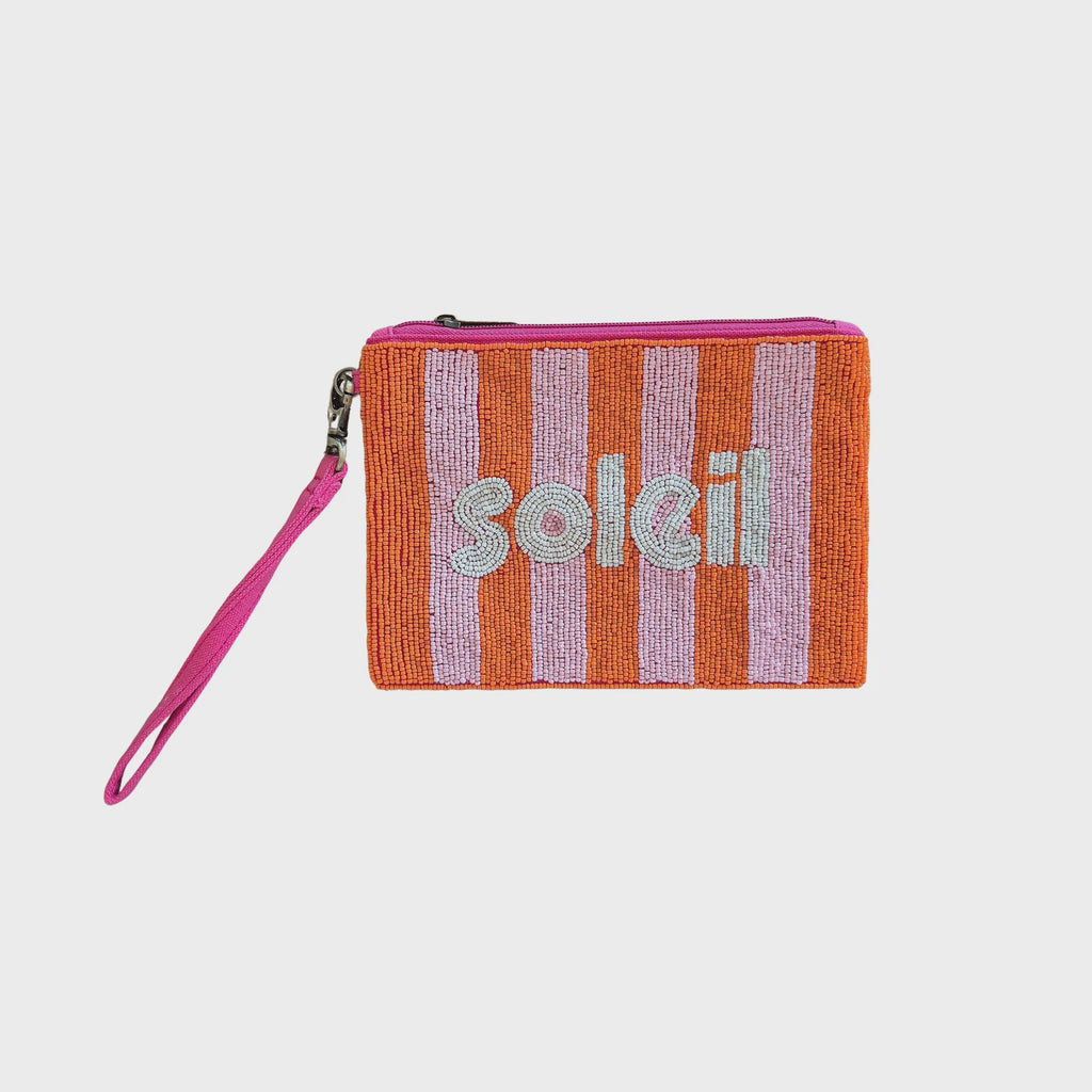 Beaded Soleil Pouch