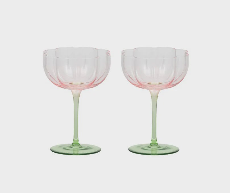 Lotti S/2 Tulip Glasses Coupe