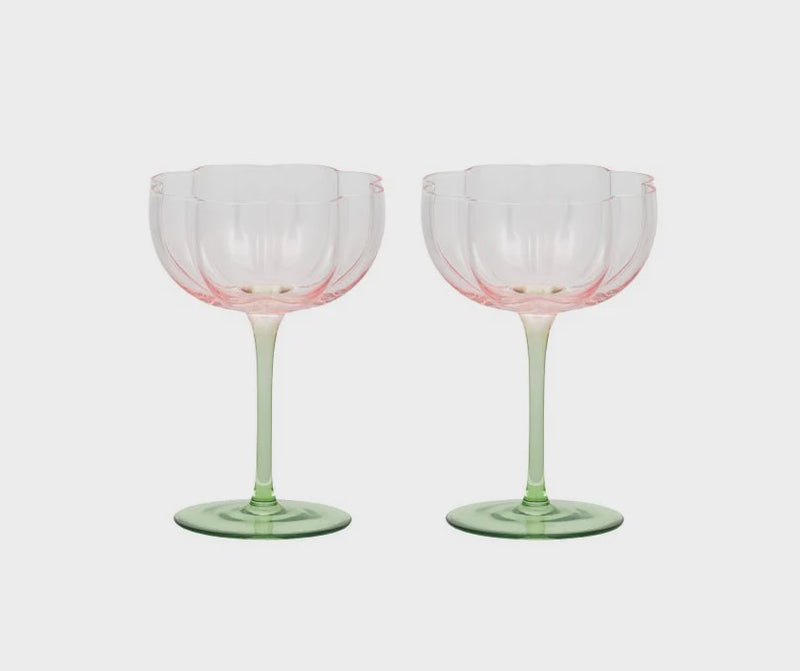 Lotti S/2 Tulip Glasses Coupe