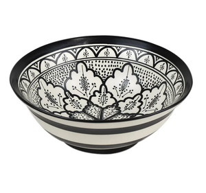 Aleah Ceramic Ceramic Bowl Black 21cm