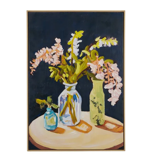 Vases Nat Frame Oil Canvas Wall Art