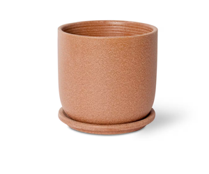 Allegra Pot W/ Saucer Terracotta 15cm