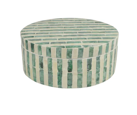 Palma Inlay Box Green 20cm