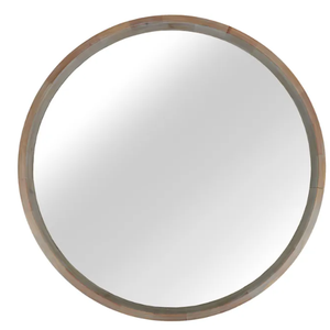 Ames Wood Wall Mirror Natural 120x10cm